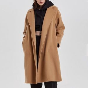 Wool oversized coat